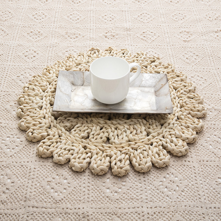 Bayou Breeze Set Of 4 Natural Corn Husk Placemat (15 Inch) Wayfair Canada